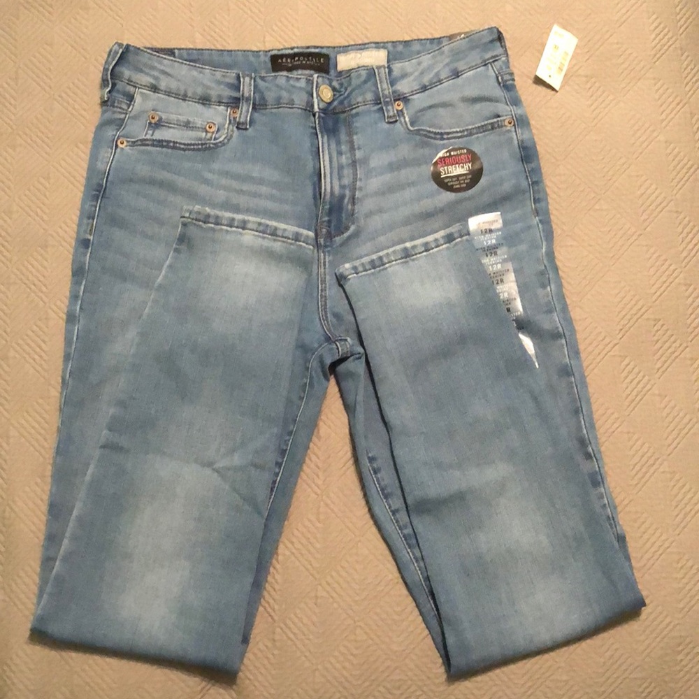 High waisted jeans